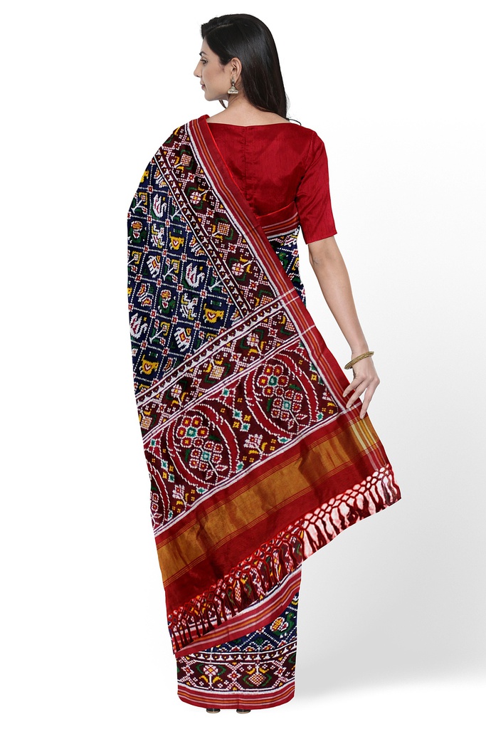 Handwoven Double Ikat Silk Patola Saree