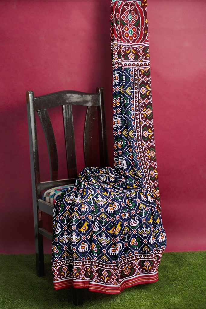 Handwoven Double Ikat Silk Patola Saree