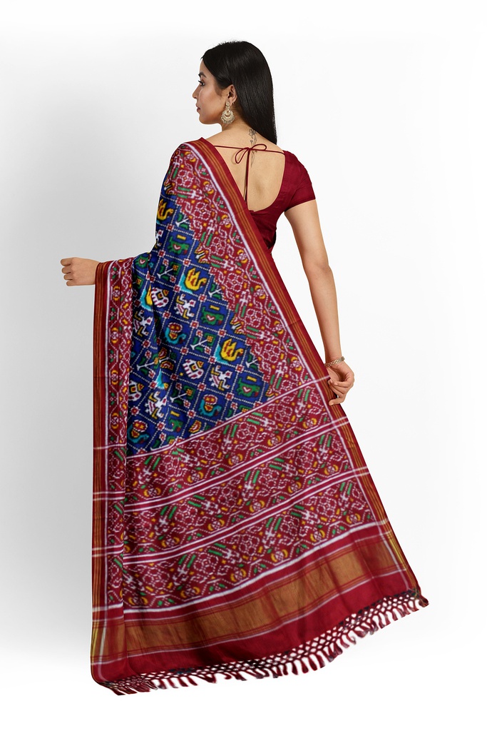 Handwoven Double Ikat Silk Patola Saree