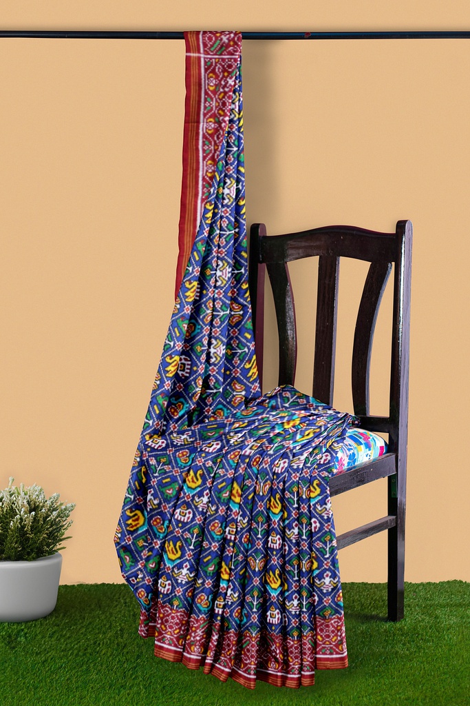 Handwoven Double Ikat Silk Patola Saree