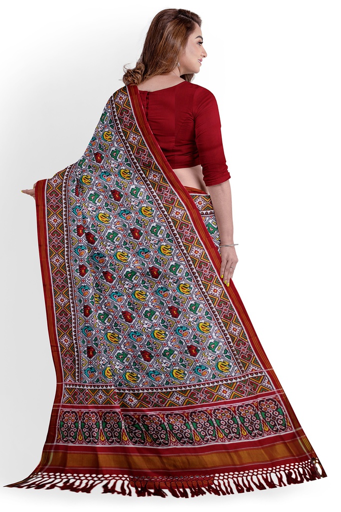 Handwoven Double Ikat Silk Patola Saree