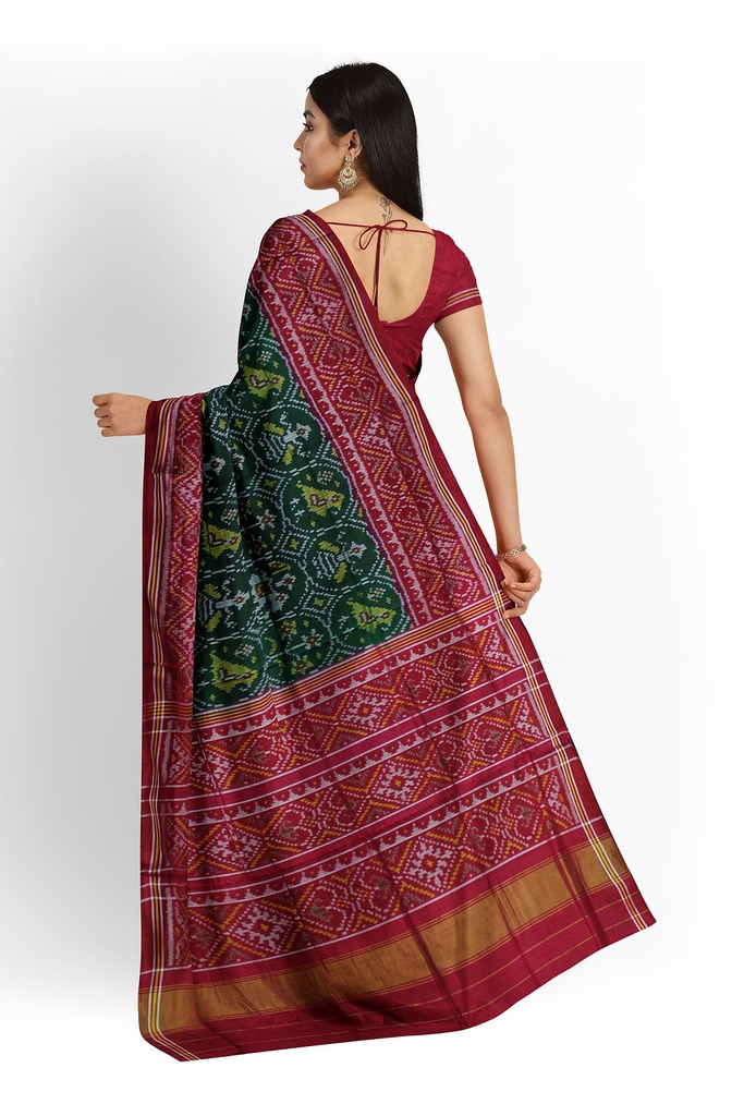 Handloom Single Ikat Silk Patola Saree