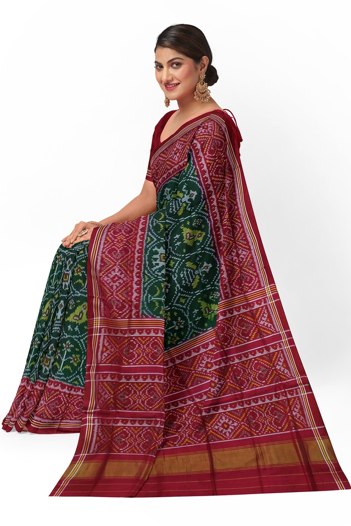 Handloom Single Ikat Silk Patola Saree