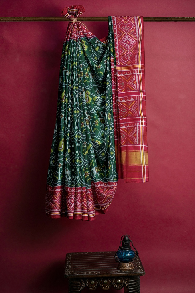 Handloom Single Ikat Silk Patola Saree