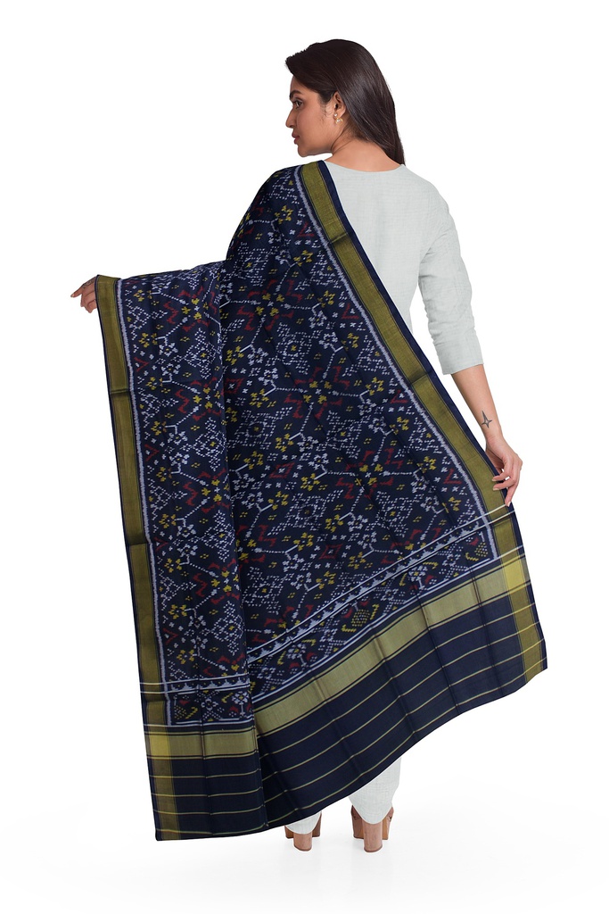 Handloom Single Ikat Patola Silk Dupatta