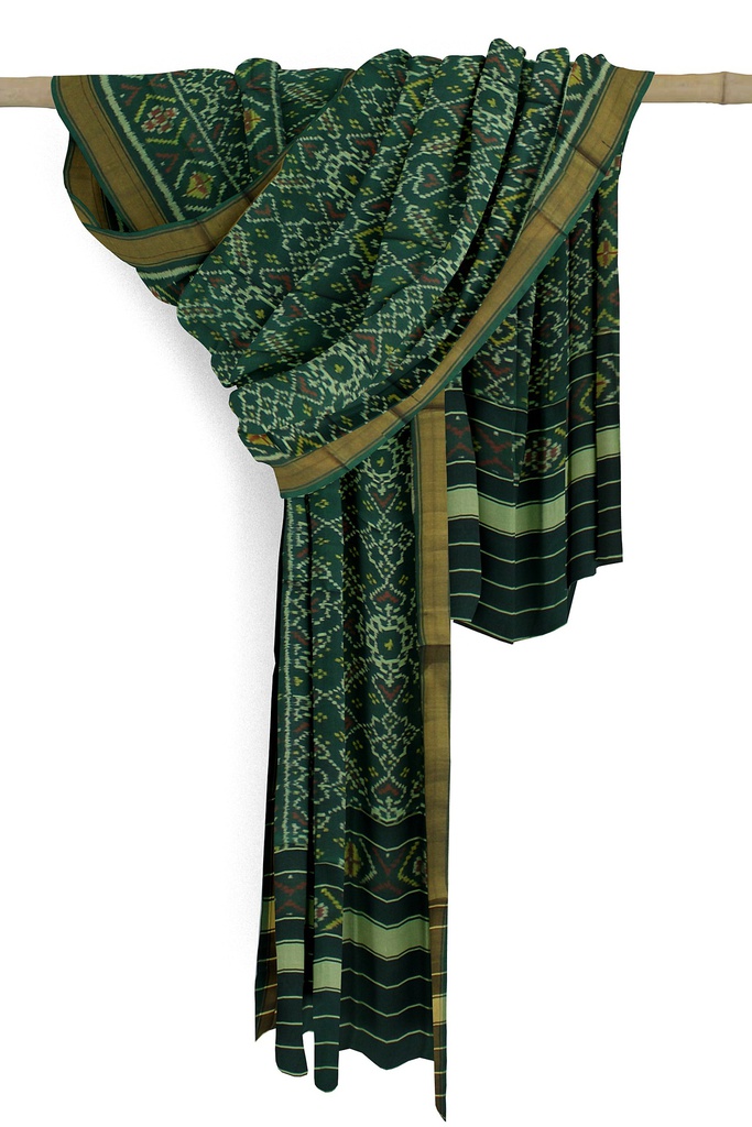 Handloom Single Ikat Patola Silk Dupatta