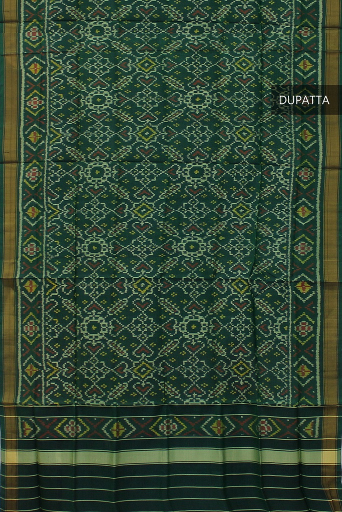 Handloom Single Ikat Patola Silk Dupatta