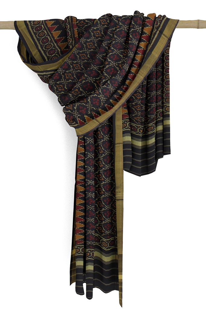 Handloom Single Ikat Patola Silk Dupatta