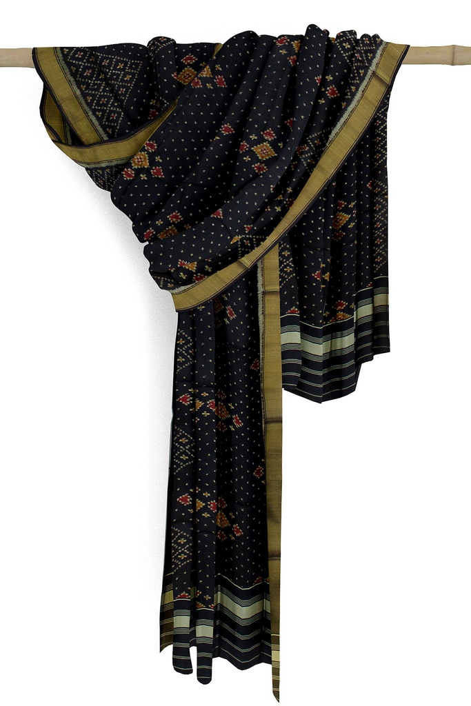 Handloom Single Ikat Patola Silk Dupatta