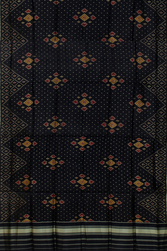 Handloom Single Ikat Patola Silk Dupatta