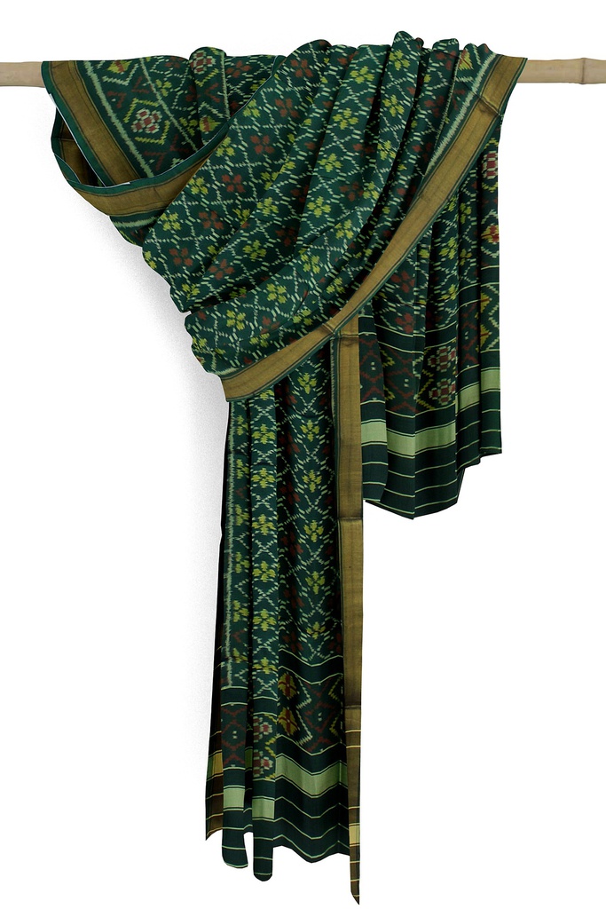 Handloom Single Ikat Patola Silk Dupatta