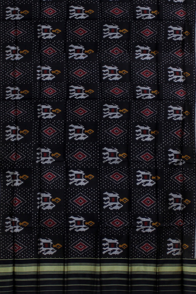 Handloom Single Ikat Patola Silk Dupatta