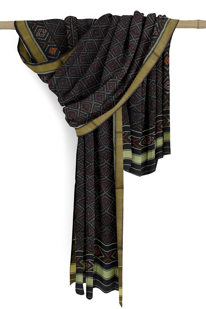 Handloom Single Ikat Patola Silk Dupatta