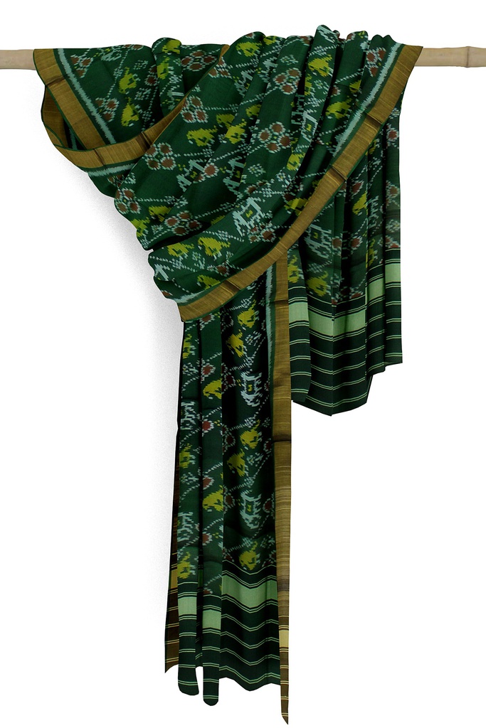 Handloom Single Ikat Patola Silk Dupatta