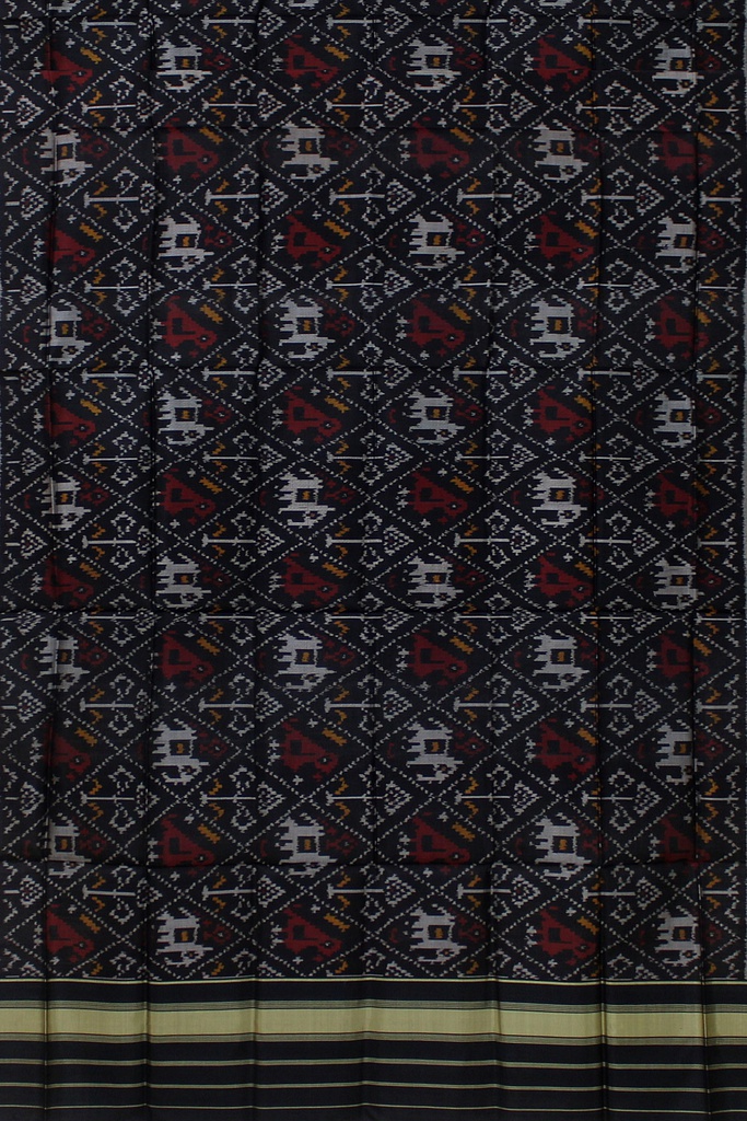 Handloom Single Ikat Patola Silk Dupatta