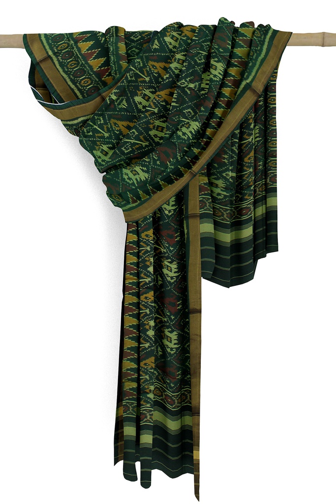 Handloom Single Ikat Patola Silk Dupatta