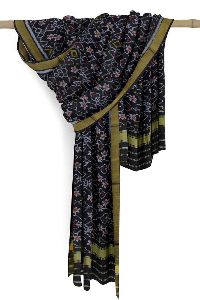 Handloom Single Ikat Patola Silk Dupatta