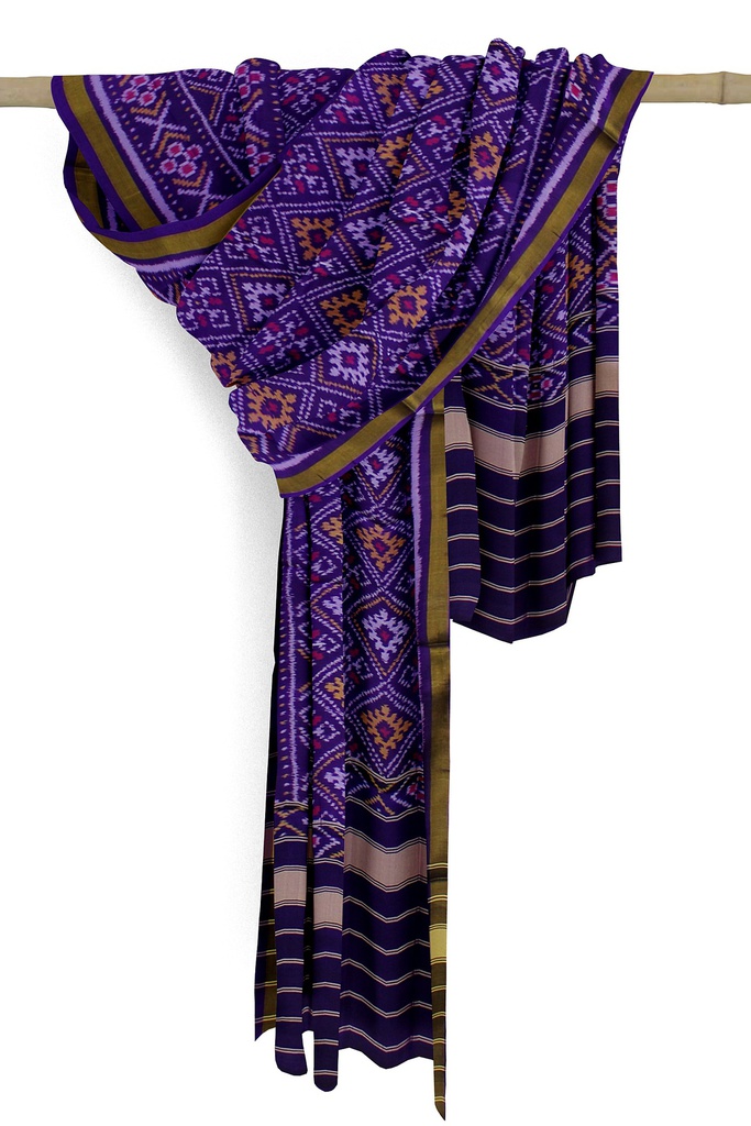 Handloom Single Ikat Patola Silk Dupatta