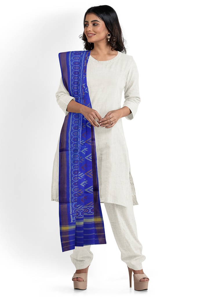 Handloom Single Ikat Patola Silk Dupatta