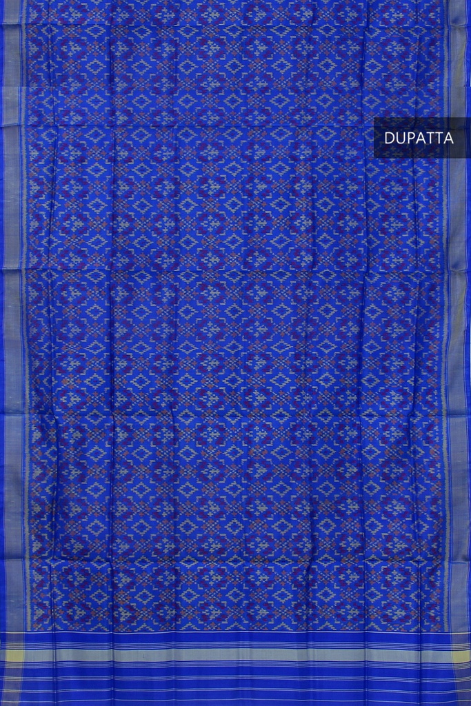 Handloom Single Ikat Patola Silk Dupatta
