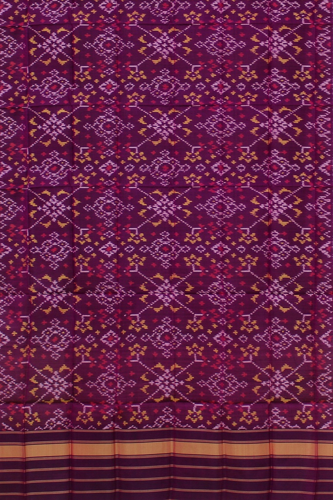 Handloom Single Ikat Patola Silk Dupatta