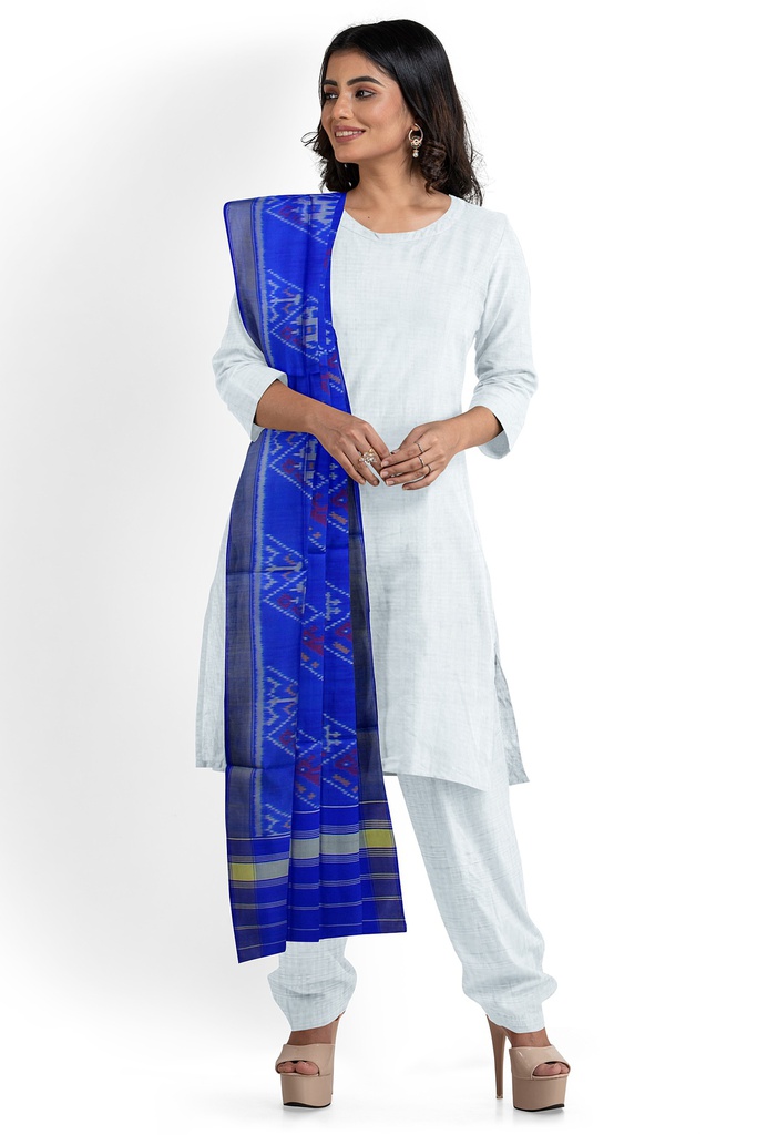 Handloom Single Ikat Patola Silk Dupatta