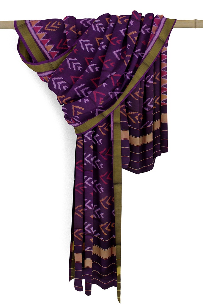 Handloom Single Ikat Patola Silk Dupatta