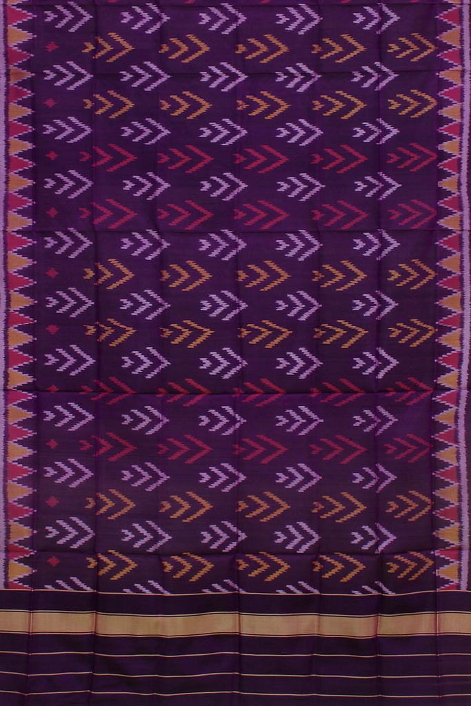 Handloom Single Ikat Patola Silk Dupatta
