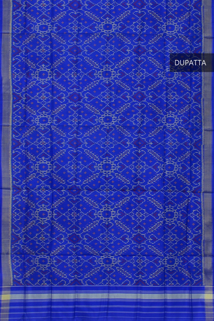 Handloom Single Ikat Patola Silk Dupatta