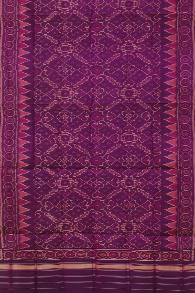 Handloom Single Ikat Patola Silk Dupatta