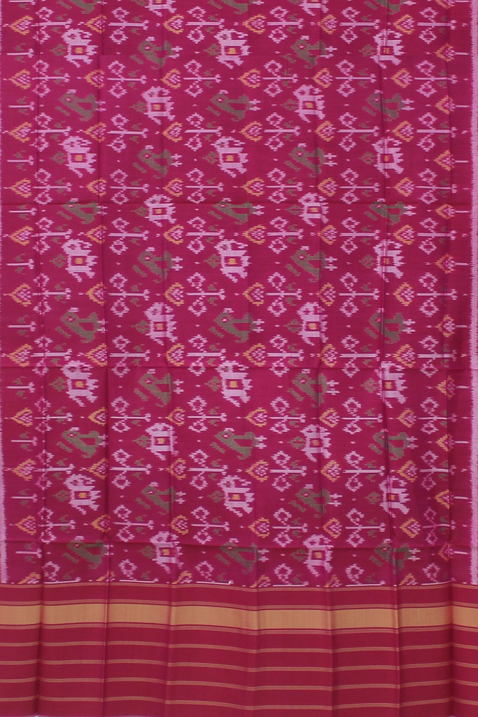 Handloom Single Ikat Patola Silk Dupatta