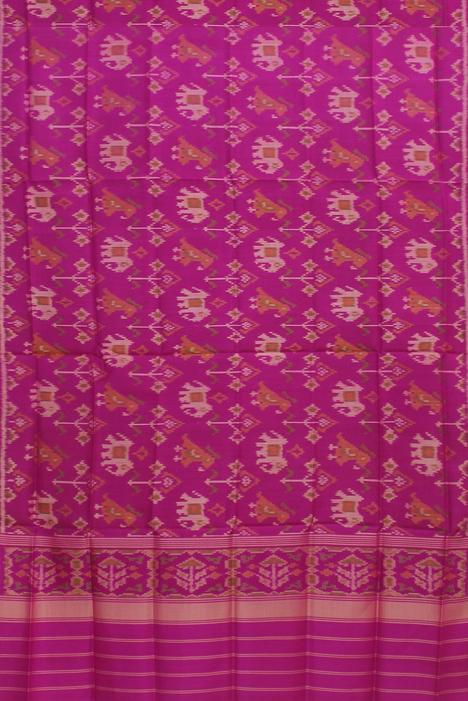 Handloom Single Ikat Patola Silk Dupatta