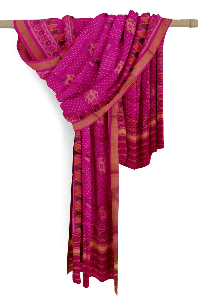 Handloom Single Ikat Patola Silk Dupatta