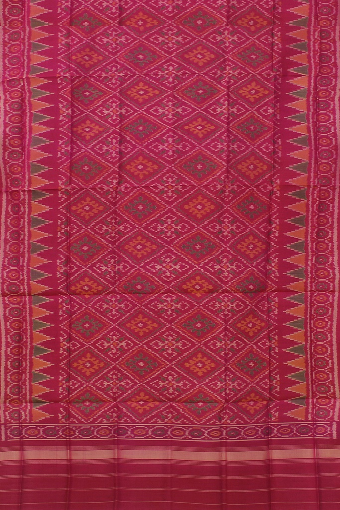 Handloom Single Ikat Patola Silk Dupatta