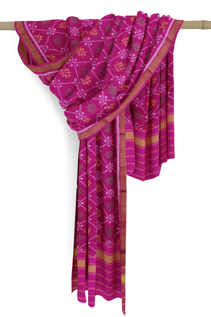 Handloom Single Ikat Patola Silk Dupatta