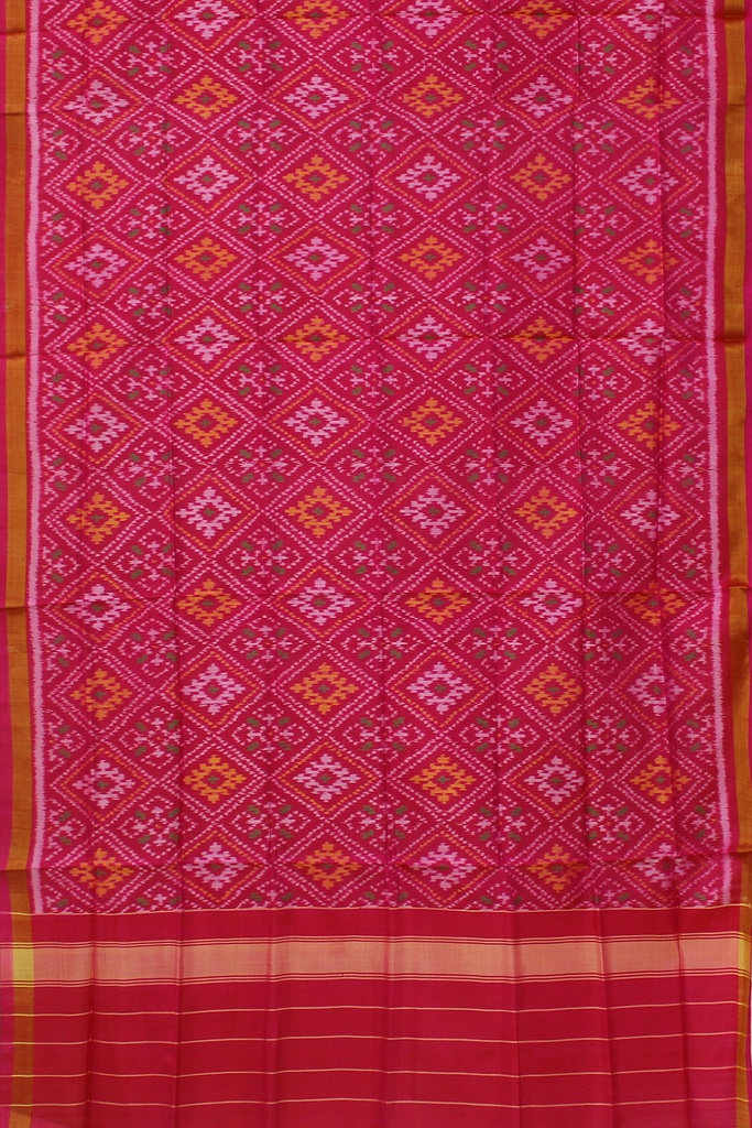 Handloom Single Ikat Patola Silk Dupatta