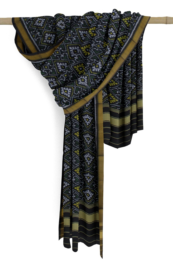 Handloom Single Ikat Patola Silk Dupatta