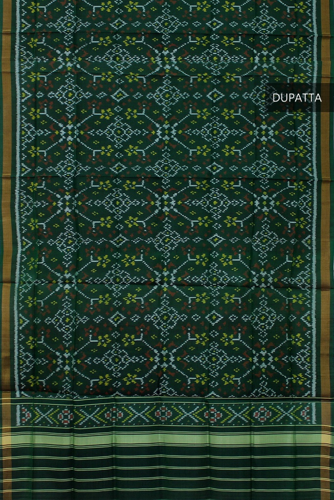 Handloom Single Ikat Patola Silk Dupatta
