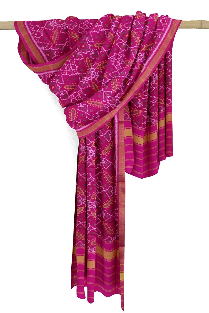 Handloom Single Ikat Patola Silk Dupatta