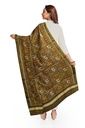 Handloom Single Ikat Patola Silk Dupatta