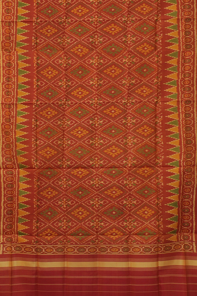 Handloom Single Ikat Patola Silk Dupatta