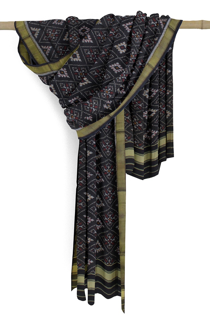 Handloom Single Ikat Patola Silk Dupatta