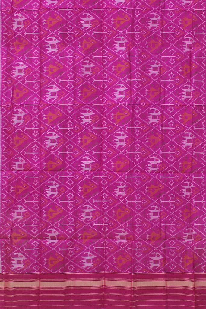 Handloom Single Ikat Patola Silk Dupatta