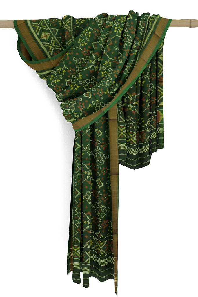 Handloom Single Ikat Patola Silk Dupatta