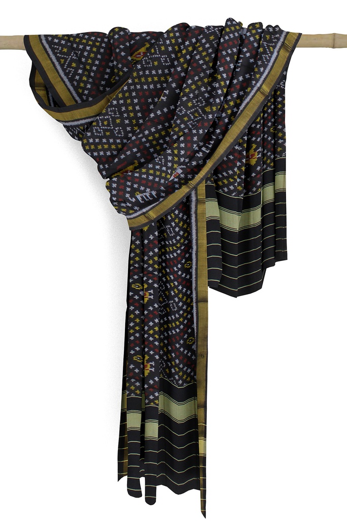 Handloom Single Ikat Patola Silk Dupatta