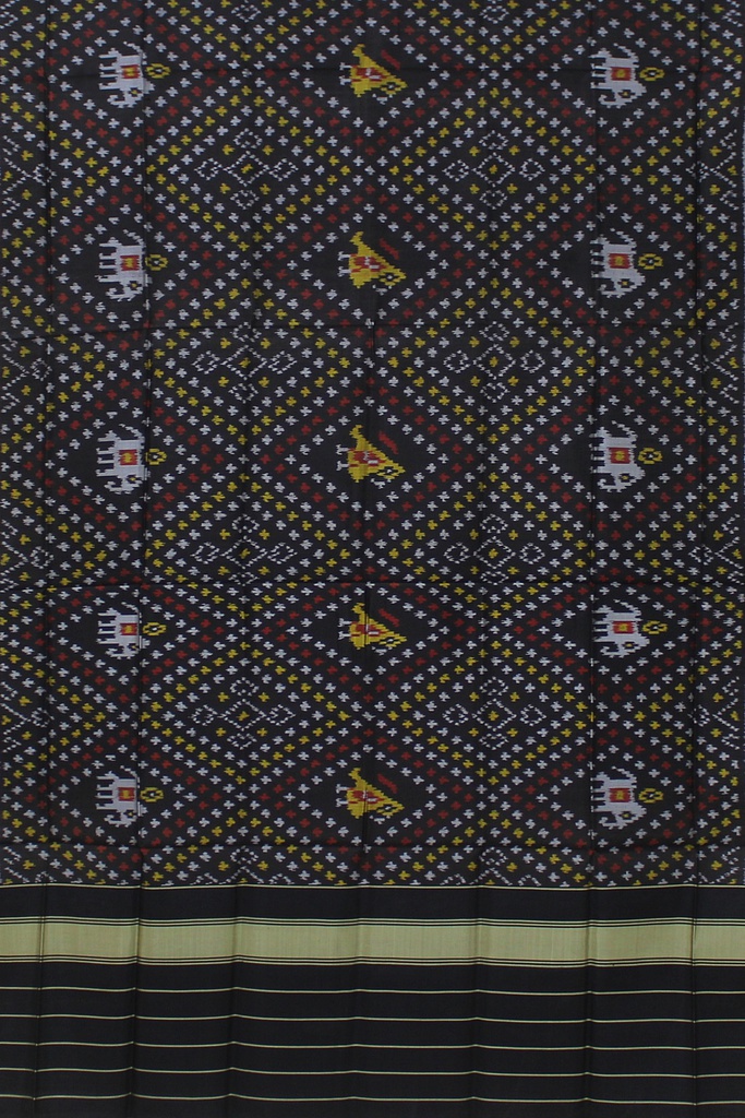 Handloom Single Ikat Patola Silk Dupatta