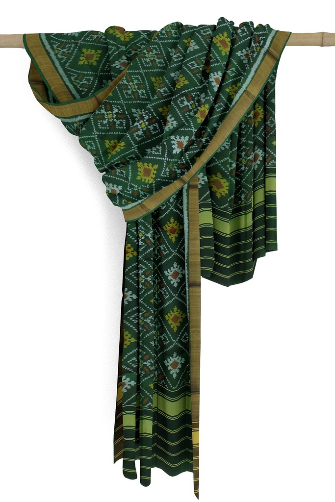 Handloom Single Ikat Patola Silk Dupatta