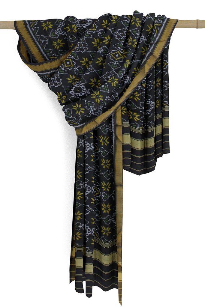 Handloom Single Ikat Patola Silk Dupatta