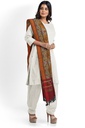 Handwoven Cotton Silk Tangaliya Ikat Dupatta