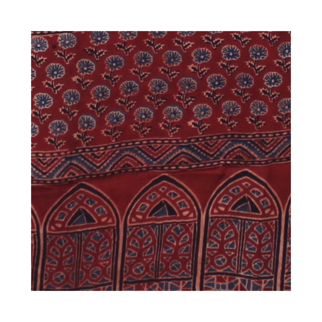 Hand Block Print Modal Silk Stole